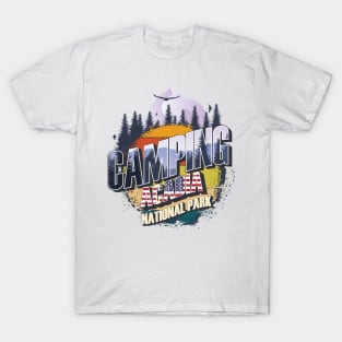 Camping  National Park Vintage USA Best gift for campers Adventure gear T-Shirt